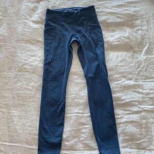 Athleta Girl Stash Your Treasures Blue pocket Leggings sz 7